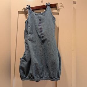 Deux Par Deux Girls Denim Sundress,6